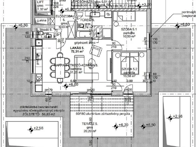 Eladó lakás Budapest III. kerület 82 nm