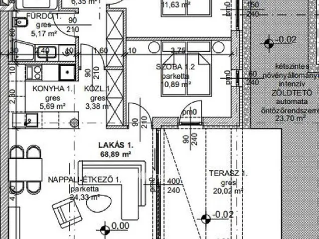 Eladó lakás Budapest III. kerület 79 nm