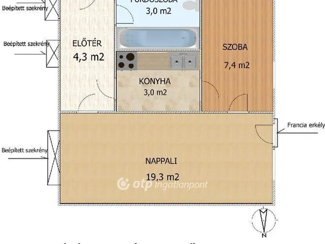 Eladó lakás Budapest IX. kerület 37 nm