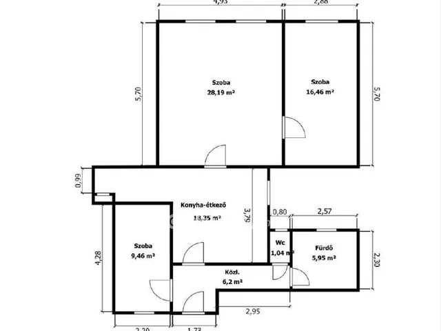 Eladó lakás Budapest VIII. kerület, Palotanegyed 86 nm