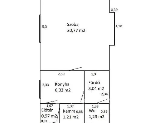 Eladó lakás Budapest X. kerület 33 nm