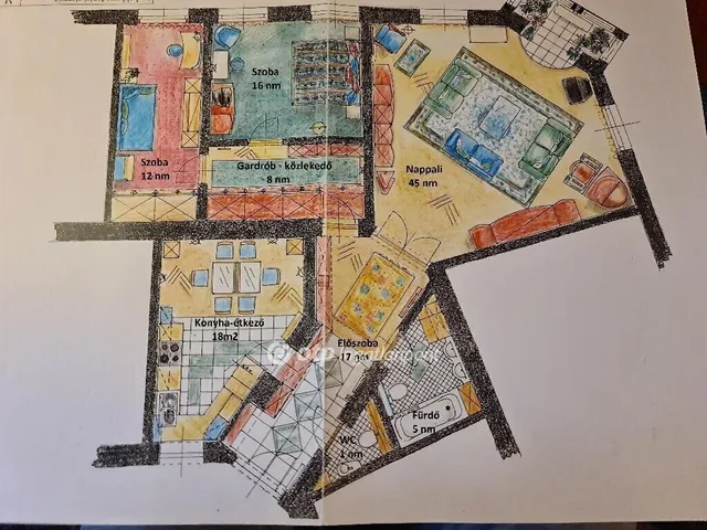 Eladó lakás Budapest II. kerület 122 nm