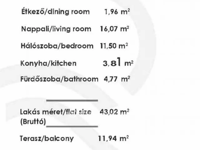 Eladó lakás Budapest XIII. kerület 42 nm