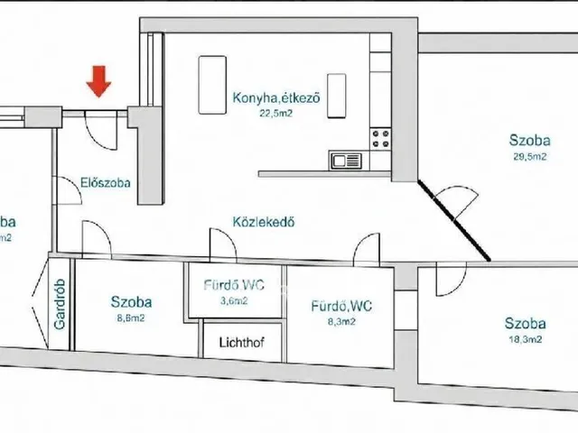 Eladó lakás Budapest VI. kerület 113 nm