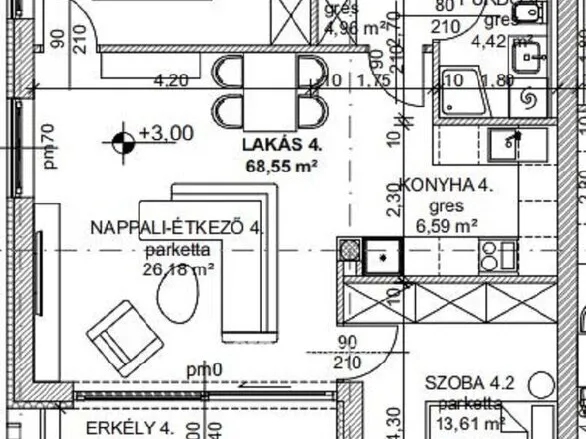 Eladó lakás Budapest III. kerület 71 nm