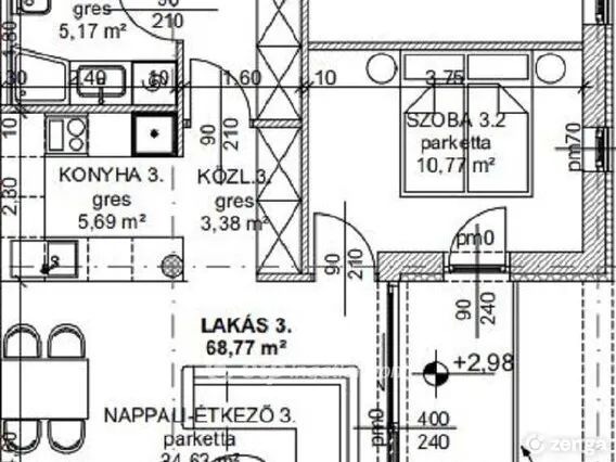 Eladó lakás Budapest III. kerület 72 nm