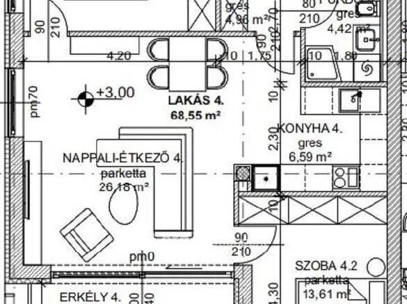 Eladó lakás Budapest III. kerület 71 nm
