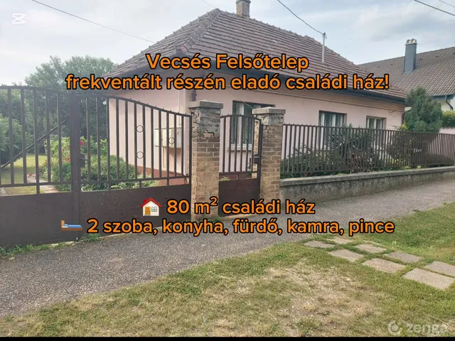 Eladó ház Vecsés, Felsőtelep 80 nm