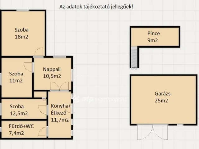 Eladó ház Alsóbogát 72 nm