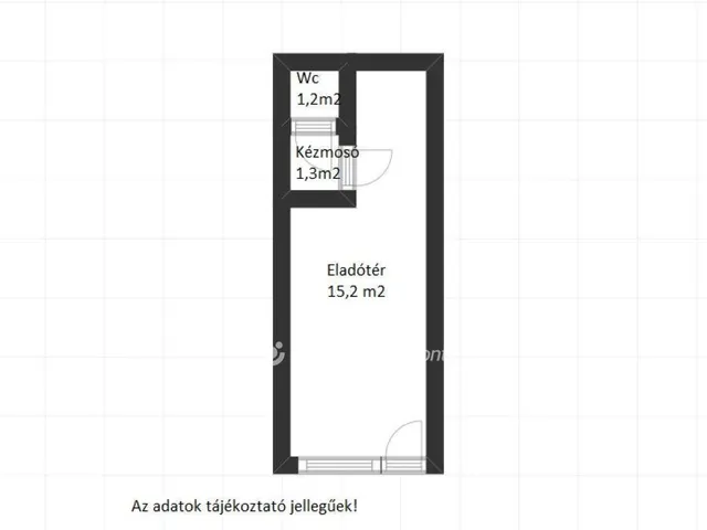 Eladó kereskedelmi és ipari ingatlan Kaposvár, Belváros 19 nm