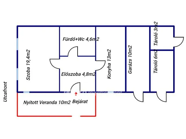 Eladó ház Egyek 52 nm