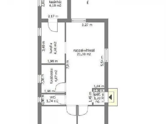 Eladó ház Püspökladány 55 nm