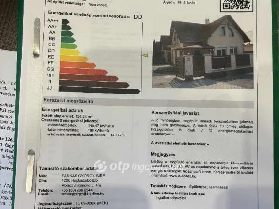 Eladó ház Hajdúszoboszló 126 nm