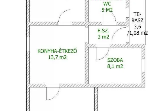 Eladó ház Bagamér 65 nm