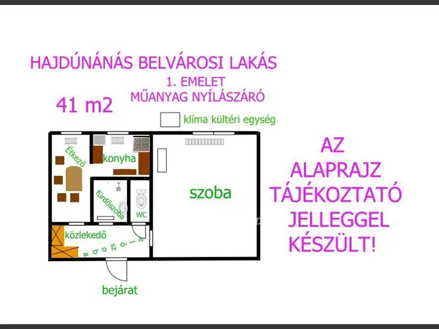 Eladó lakás Hajdúnánás 41 nm