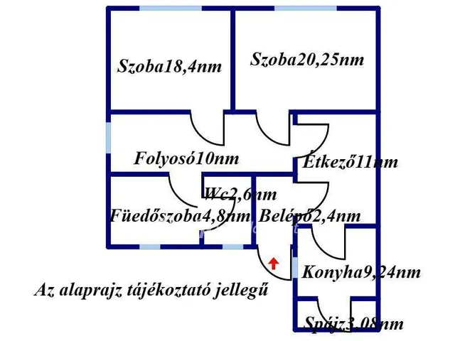 Eladó ház Hajdúszovát 82 nm