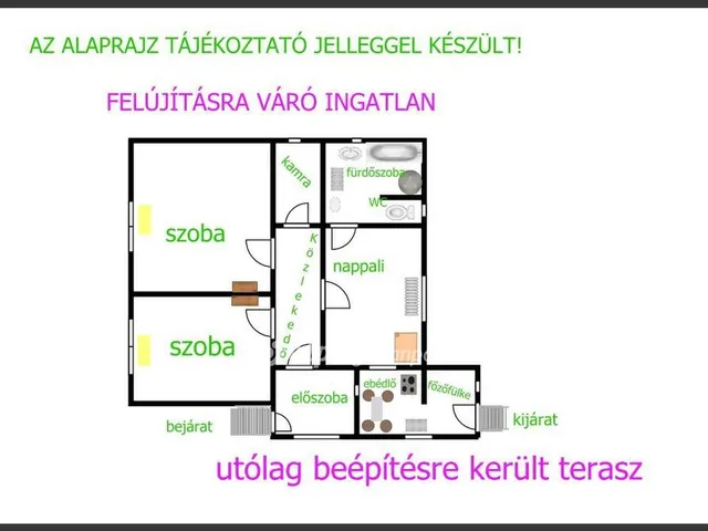 Eladó ház Hajdúböszörmény, Középkert 70 nm
