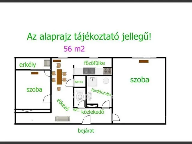 Eladó lakás Hajdúböszörmény 56 nm