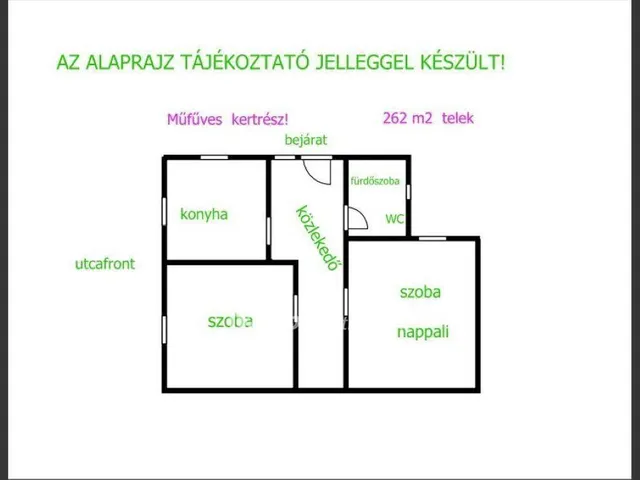 Eladó ház Hajdúböszörmény 55 nm