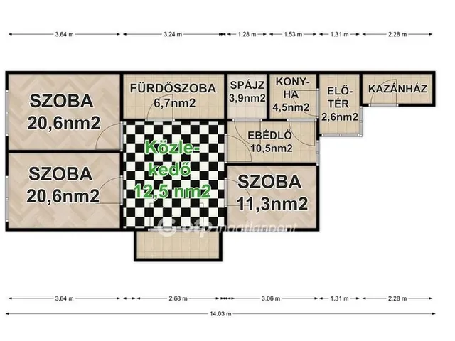 Eladó ház Szentpéterszeg 93 nm