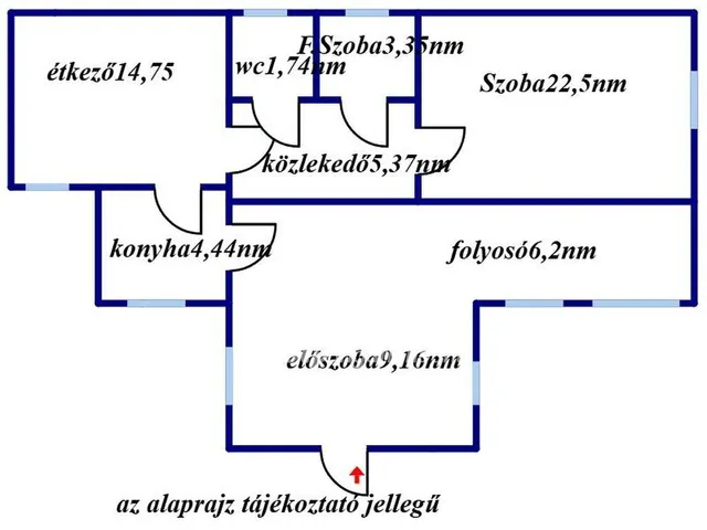 Eladó ház Zsáka 67 nm