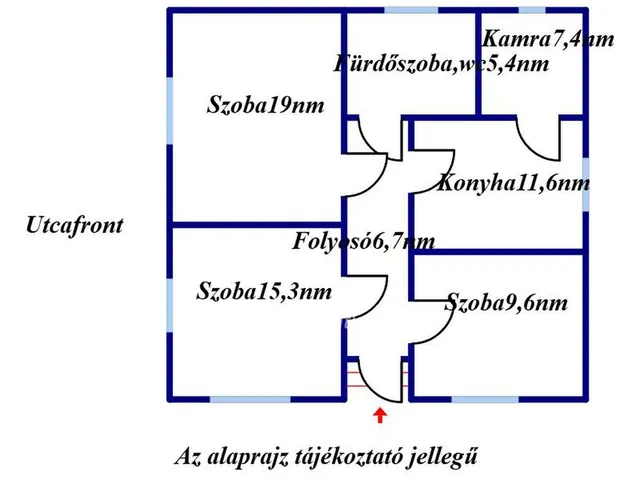 Eladó ház Egyek 75 nm