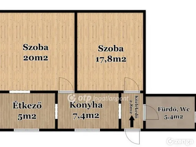 Eladó lakás Debrecen 55 nm