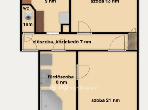 Eladó lakás Oroszlány 58 nm