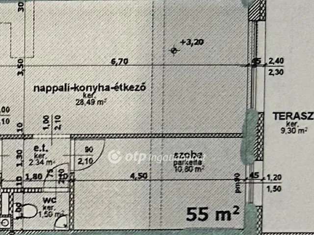 Kiadó lakás Nyíregyháza 52 nm