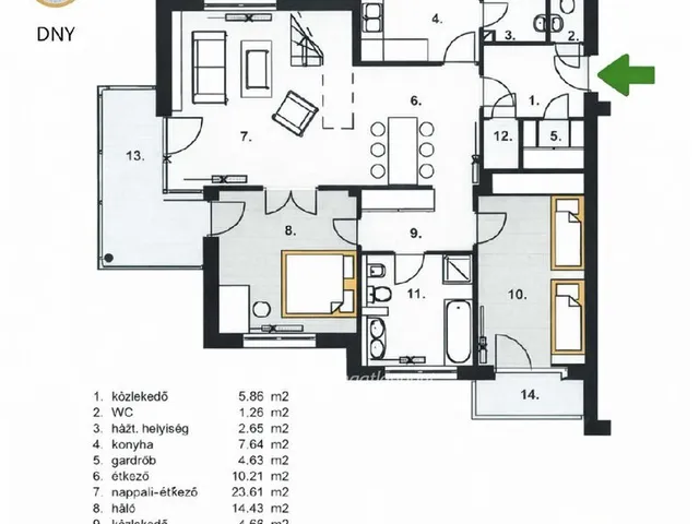 Kiadó lakás Budapest II. kerület, Szépjuhászné 137 nm