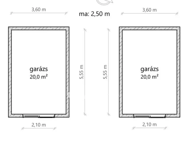 Eladó garázs Nyíregyháza 20 nm