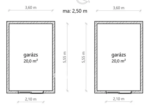 Eladó garázs Nyíregyháza 20 nm