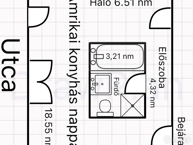 Eladó lakás Budapest VIII. kerület, Csarnoknegyed 33 nm