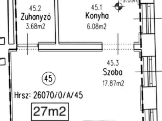 Eladó lakás Budapest XIII. kerület 27 nm