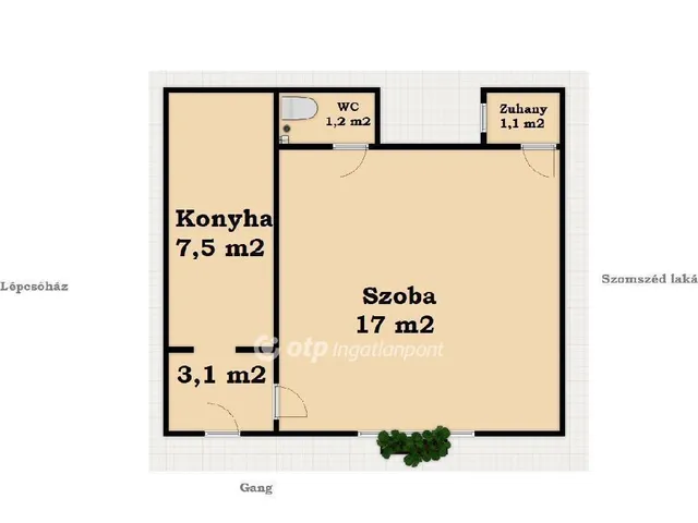 Eladó lakás Budapest VIII. kerület 30 nm