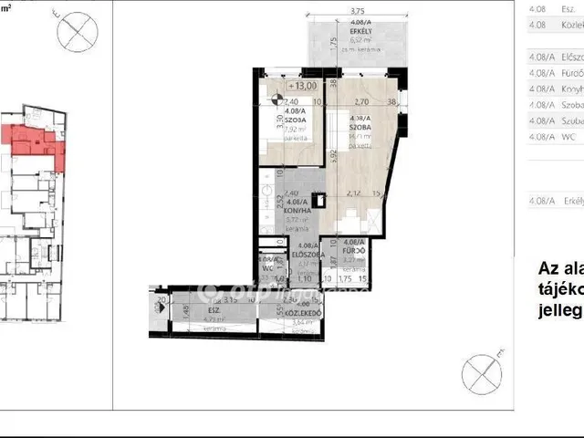 Eladó lakás Budapest VII. kerület 41 nm