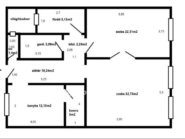 Eladó lakás Budapest VII. kerület 95 nm