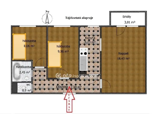 Eladó lakás Budapest XV. kerület 55 nm