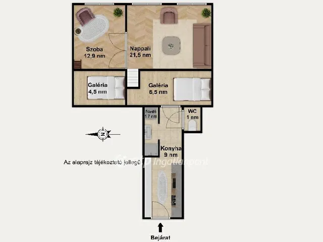 Eladó lakás Budapest VIII. kerület 44 nm