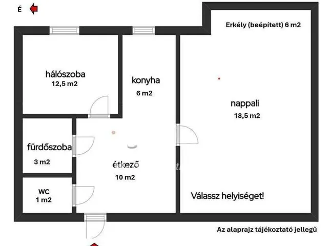 Eladó lakás Budapest III. kerület 51 nm