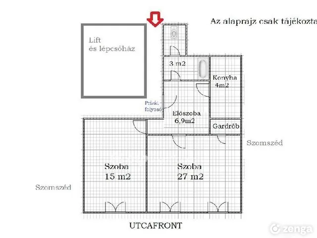 Eladó lakás Budapest VIII. kerület, Józsefváros 57 nm
