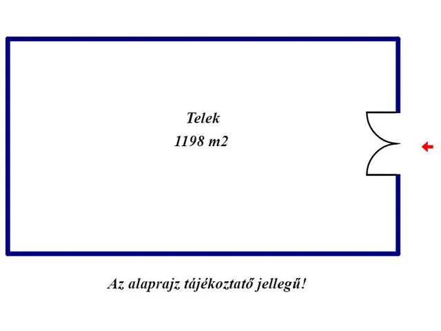 Eladó telek Baja 1198 nm