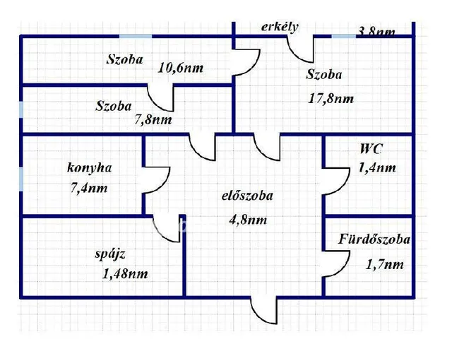 Eladó lakás Szekszárd 57 nm
