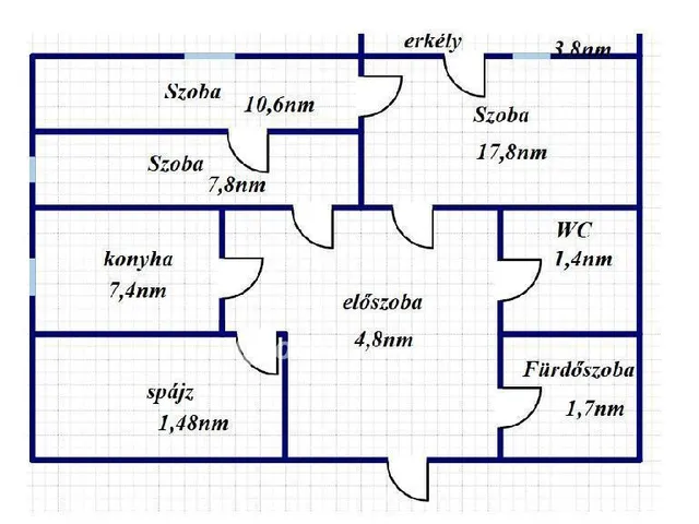 Eladó lakás Szekszárd 57 nm