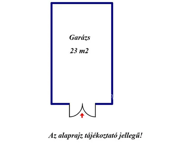 Kiadó garázs Baja 23 nm