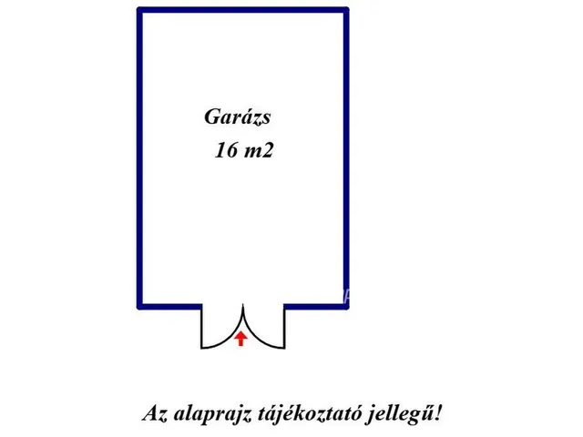 Eladó garázs Szekszárd 16 nm
