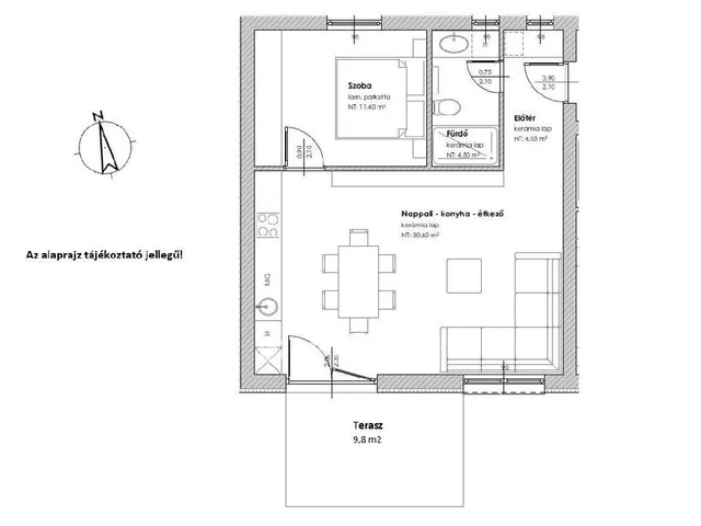 Eladó lakás Szántód 55 nm