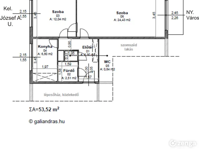 Eladó lakás Székesfehérvár, Víziváros 53 nm