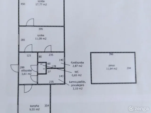 Eladó ház Komárom 72 nm