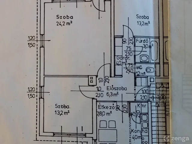 Kiadó lakás Budapest III. kerület, Táborhegy 85 nm